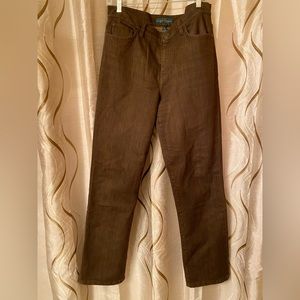 Size 10, Brown Lauren Jeans Co, Ralph Lauren Classic Straight Jeans